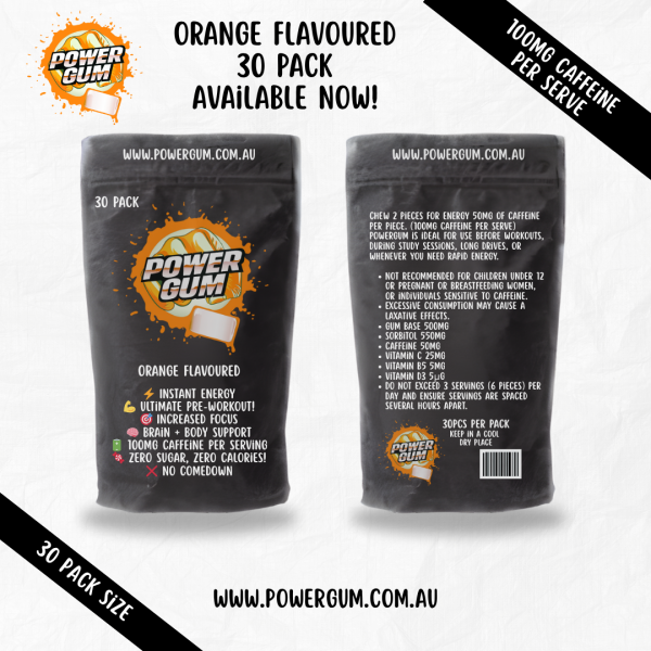Power Gum Orange with FREE Shipping.