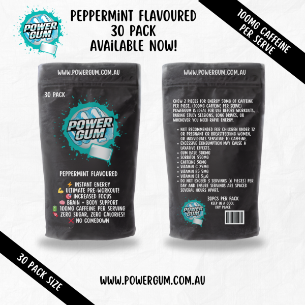 Power Gum Peppermint with FREE Shipping.